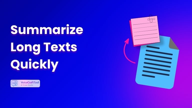 Quickly Understand Long Texts with AI Text Summarizer