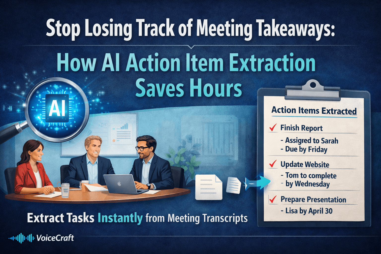 Stop Losing Track of Meeting Takeaways: How AI Action Item Extraction Saves Hours
