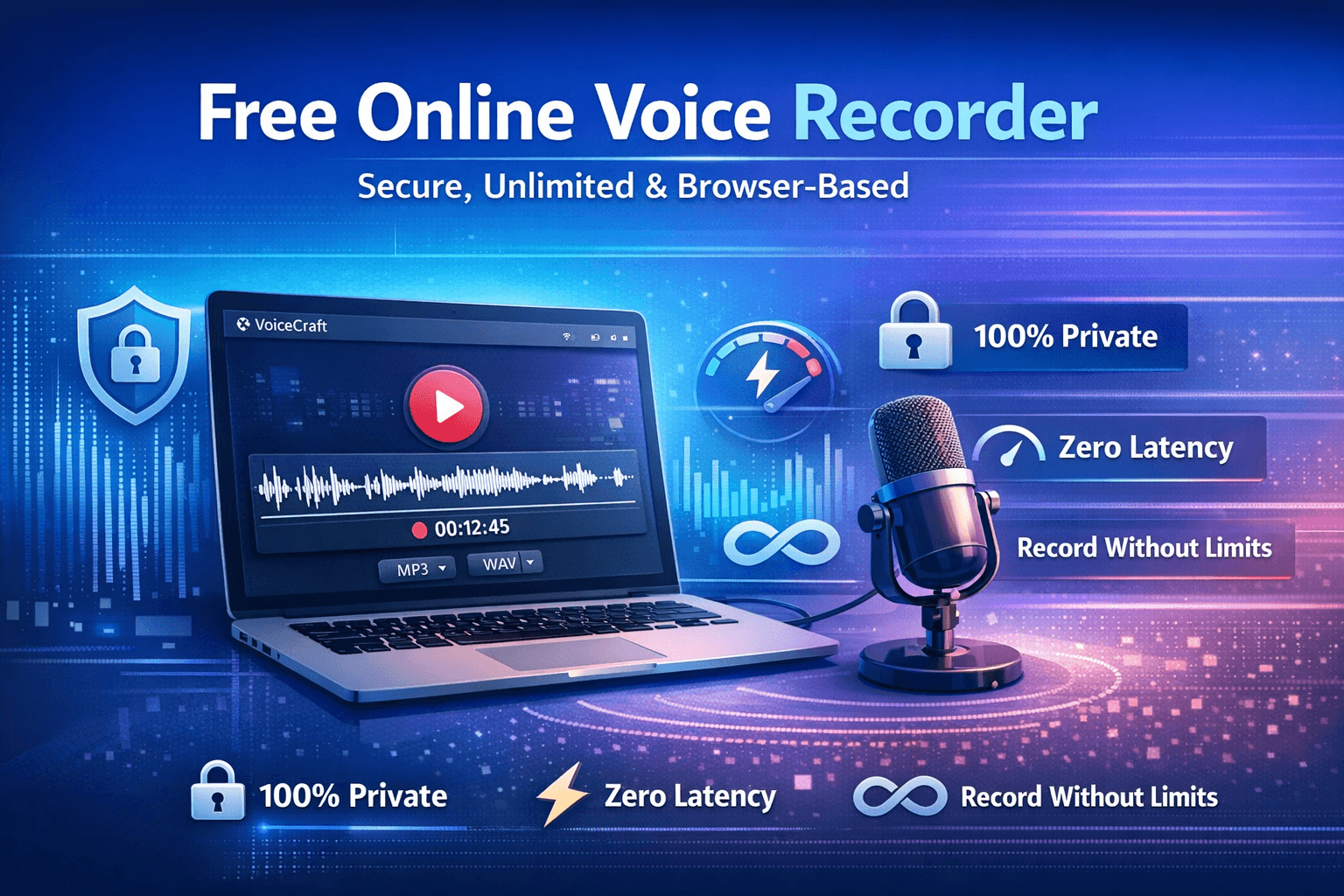 Free Online Voice Recorder: Secure, Unlimited, and Browser-Based